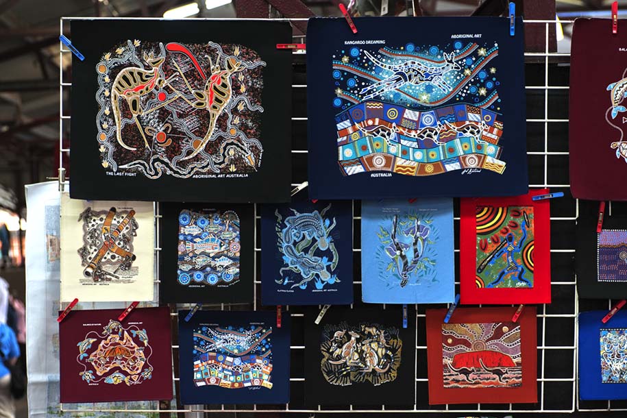 'Aboriginal Art' (Dec 2007) - Queen Victoria Market, Melbourne, Australia