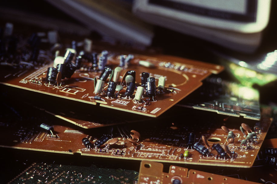 'Discarded Circuit Boards' (Aug 1982) - Ophir Road, Singapore