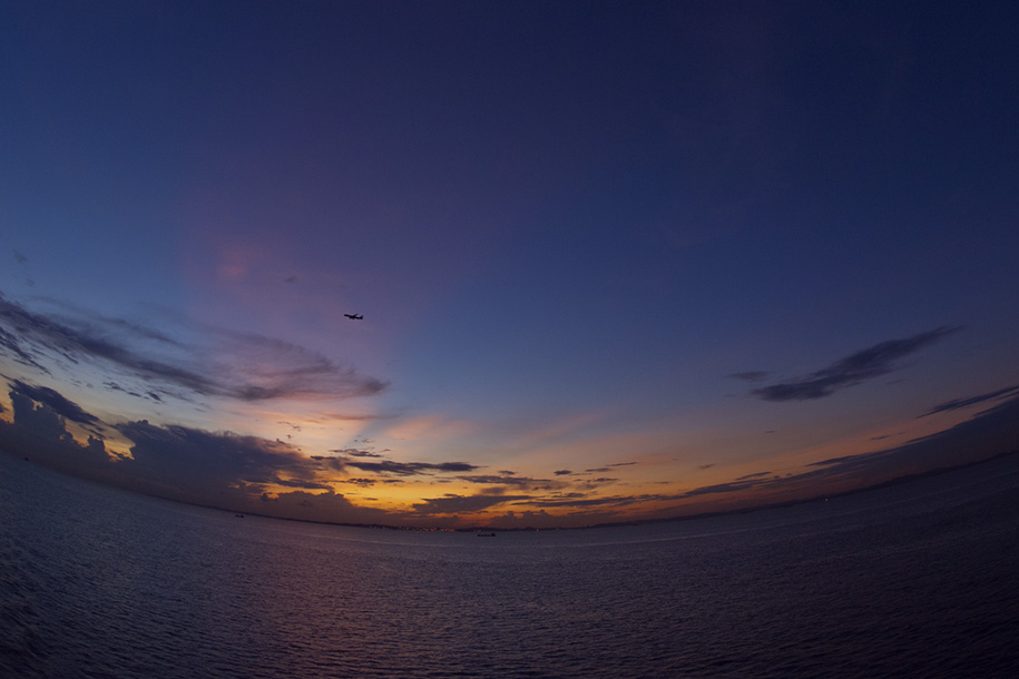 'Anticrepuscular Rays 1' (Nov 2006) - Singapore Strait, Singapore