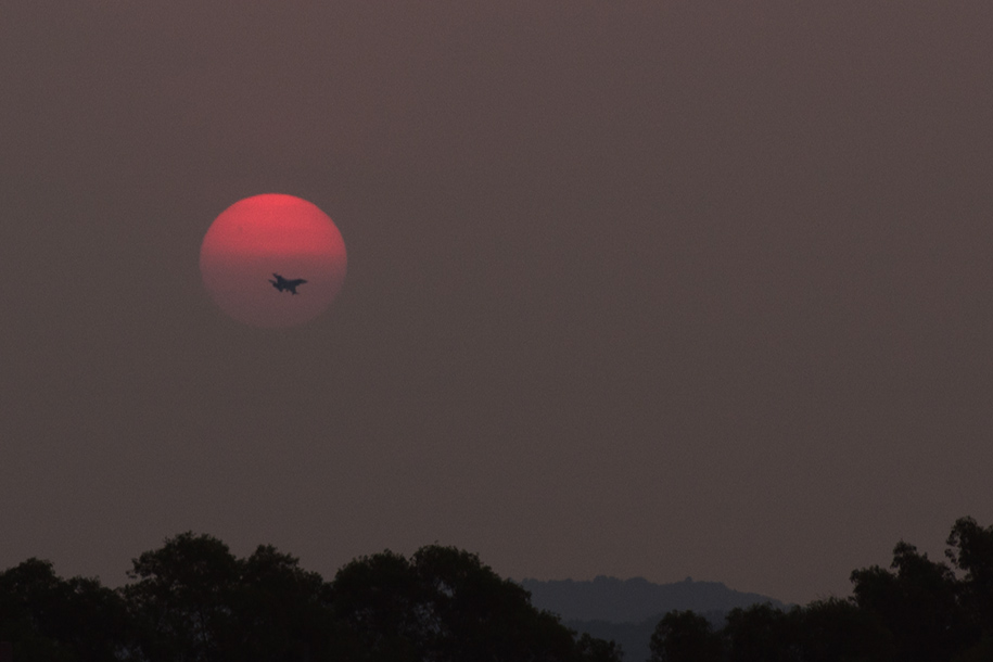 'Jet Flies Past the Sun' (Aug 2004) - Bukit Batok, Singapore