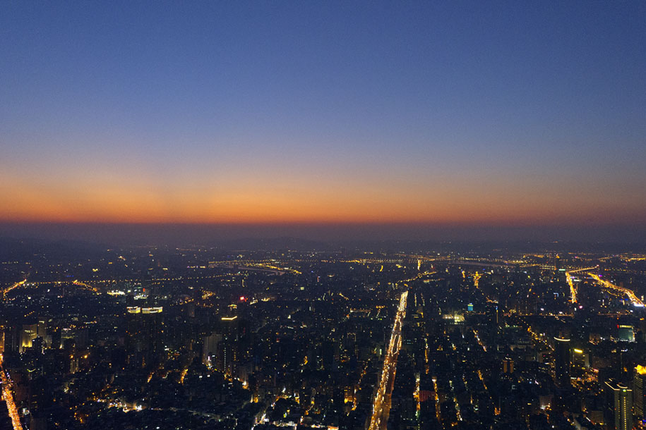 'Sunset from Taipei 101' (Dec 2010) - Taipei, Taiwan