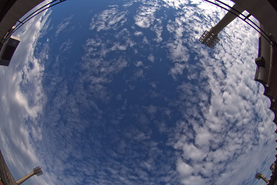 'Cloudy Blue Sky' (May 2007) - Stadium Road, Singapore