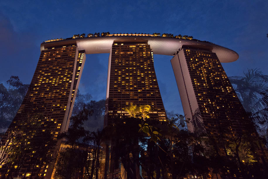 'MBS in the Evening' (Jul 2012) - Gardens by the Bay, Singapore
