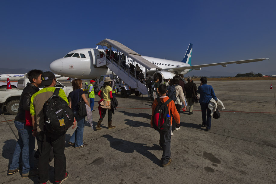 'Boarding the Plane' (Dec 2009) - Kathmandu, Nepal