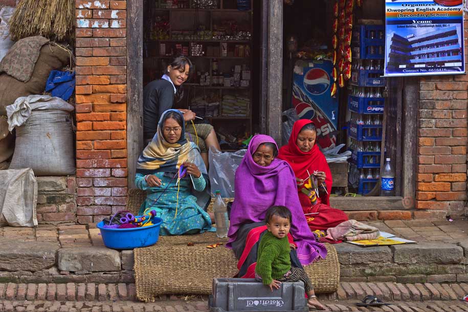 'Knitting in Progress' (Dec 2009) - Kathmandu, Nepal