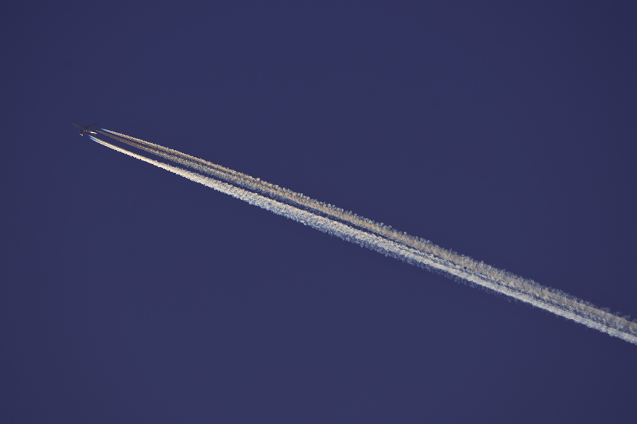 'Contrail over Zermatt' (Jun 2014) - Zermatt, Switzerland
