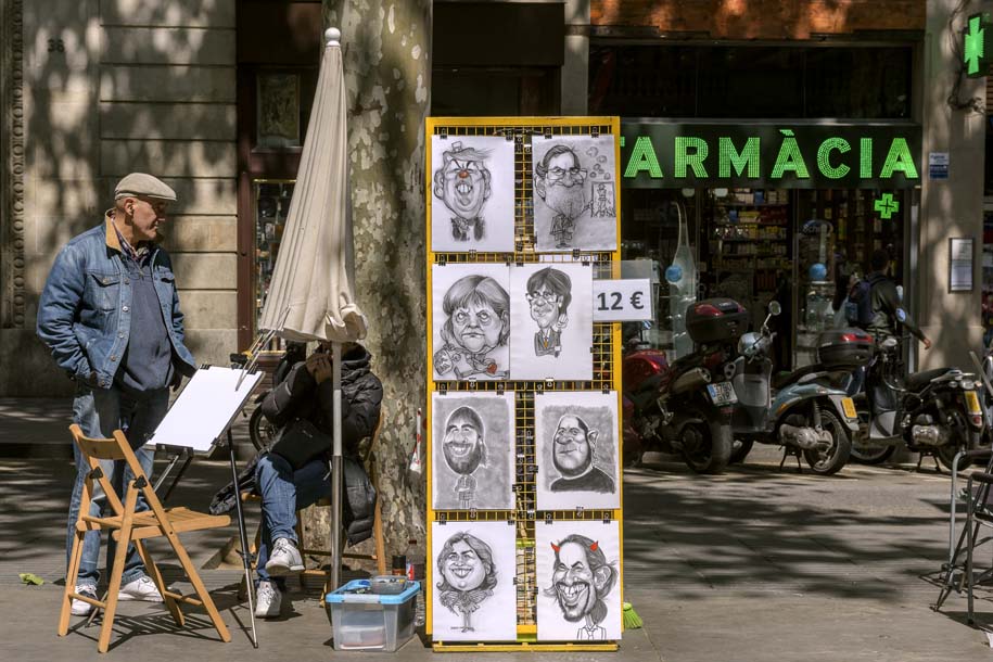 'Caricature 3' (Apr 2017) - Barcelona, Spain