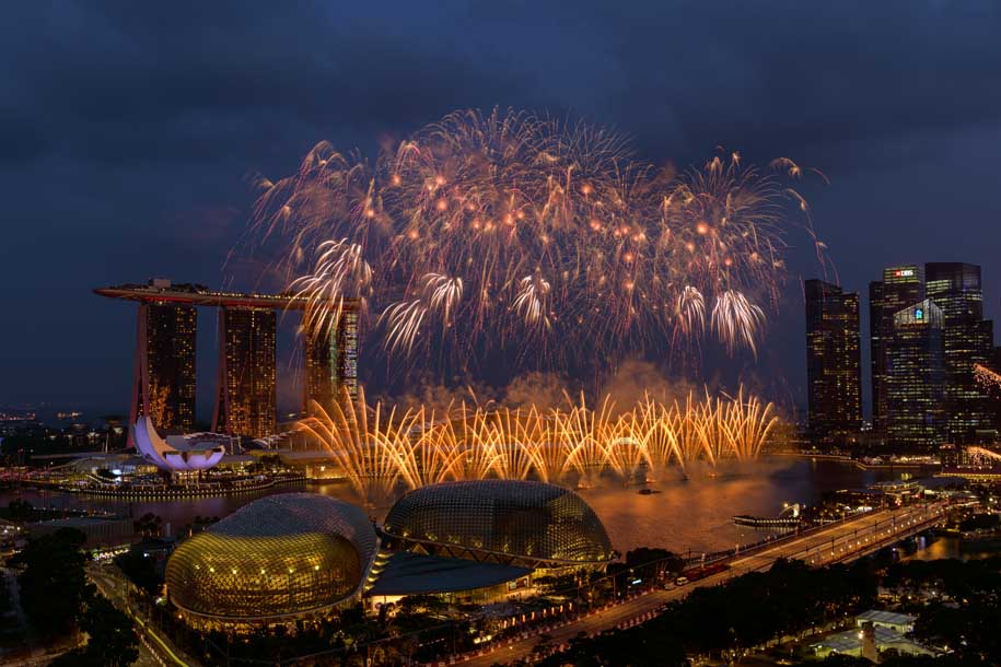 'Fireworks 27' (Aug 2019) - Stamford Road, Singapore