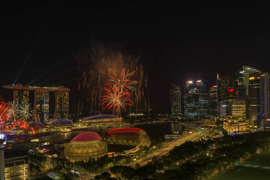 'Fireworks 34' (Jul 2022) - Stamford Road, Singapore
