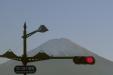 'Mount Fuji and Red Light' (Nov 2018) - Fujikawaguchiko, Japan